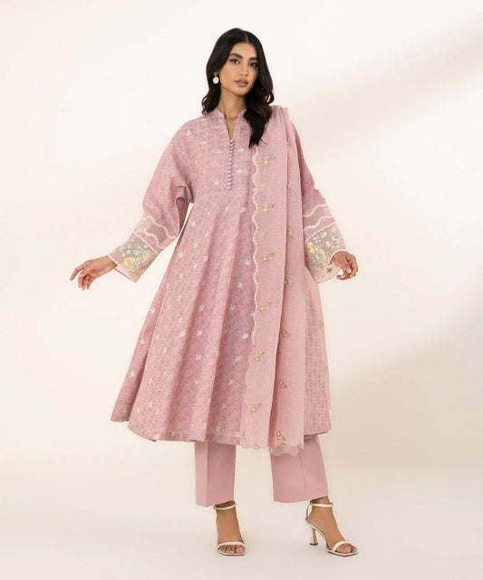 SAPPHIRE | UNSTITCHED 3 PIECE EMBROIDERED JACQUARD SUIT