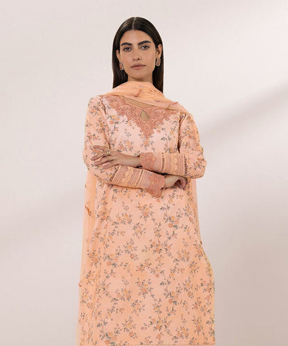 SAPPHIRE | UNSTITCHED 3 PIECE EMBROIDERED LAWN SUIT