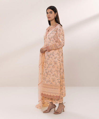 SAPPHIRE | UNSTITCHED 3 PIECE EMBROIDERED LAWN SUIT