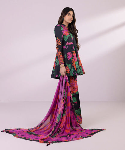 SAPPHIRE | UNSTITCHED 3 PIECE EMBROIDERED LAWN SUIT
