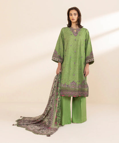 SAPPHIRE | UNSTITCHED 3 PIECE EMBROIDERED JACQUARD SUIT