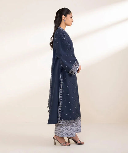 SAPPHIRE | UNSTITCHED 3 PIECE EMBROIDERED DOBBY SUIT