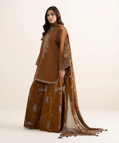 SAPPHIRE | UNSTITCHED 3 PIECE EMBROIDERED LAWN SUIT