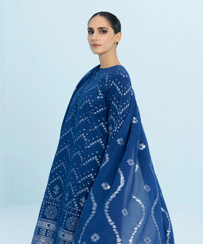 Sapphire | Unstitched 3 Piece Dyed Jacquard Suit