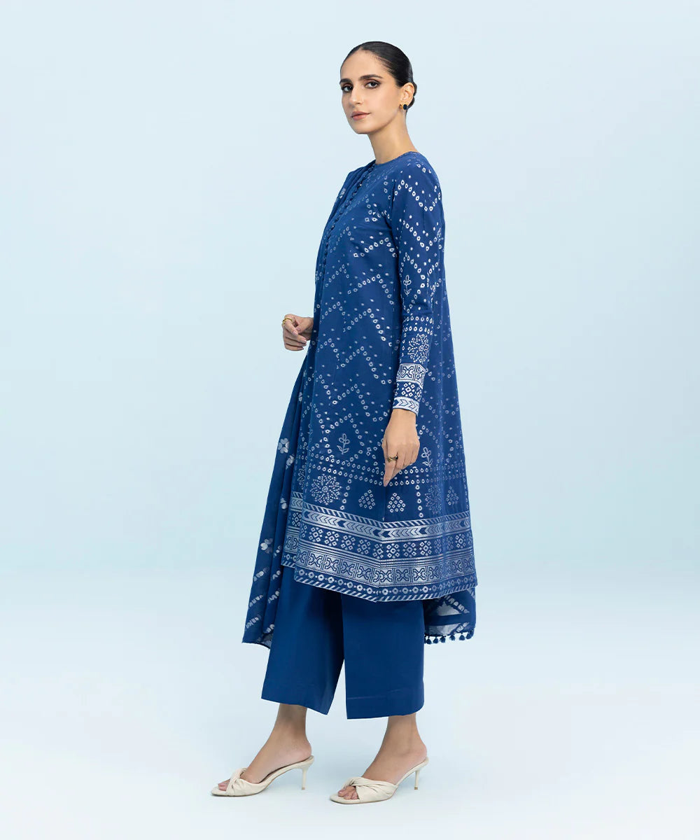 Sapphire | Unstitched 3 Piece Dyed Jacquard Suit