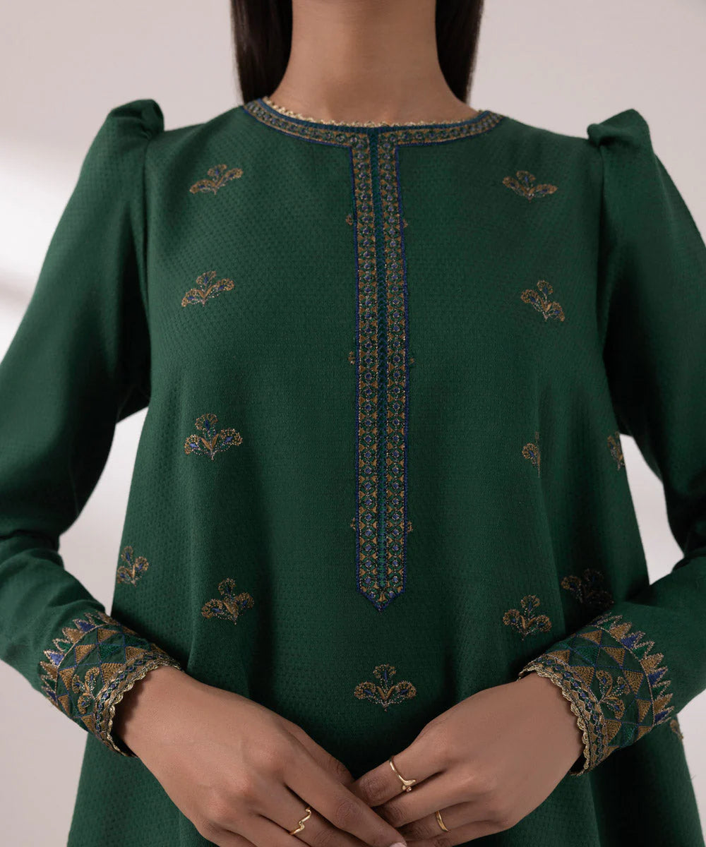 SAPPHIRE | UNSTITCHED 2 PIECE EMBROIDERED DOBBY SUIT