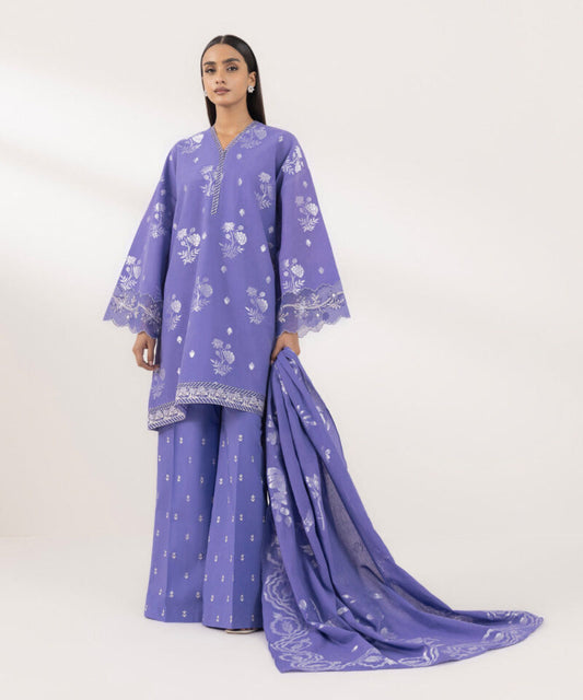SAPPHIRE | UNSTITCHED 2 PIECE EMBROIDERED JACQUARD SUIT
