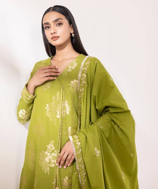 SAPPHIRE | UNSTITCHED 2 PIECE EMBROIDERED JACQUARD SUIT