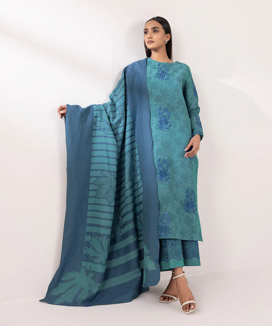 SAPPHIRE | UNSTITCHED 2 PIECE EMBROIDERED JACQUARD SUIT