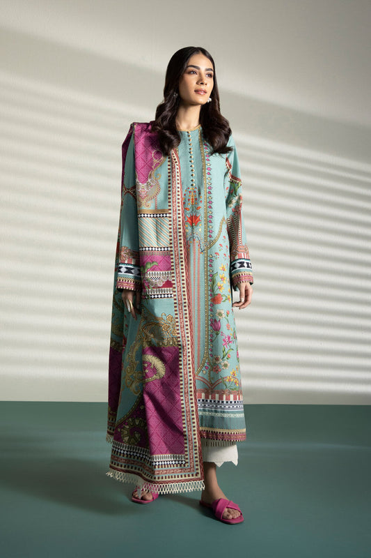 SAPPHIRE | UNSTITCHED 3 PIECE PRINTED LAWN SUIT