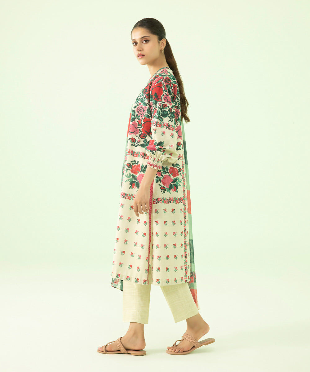 SAPPHIRE | UNSTITCHED 3 PIECE PRINTED LAWN SUIT