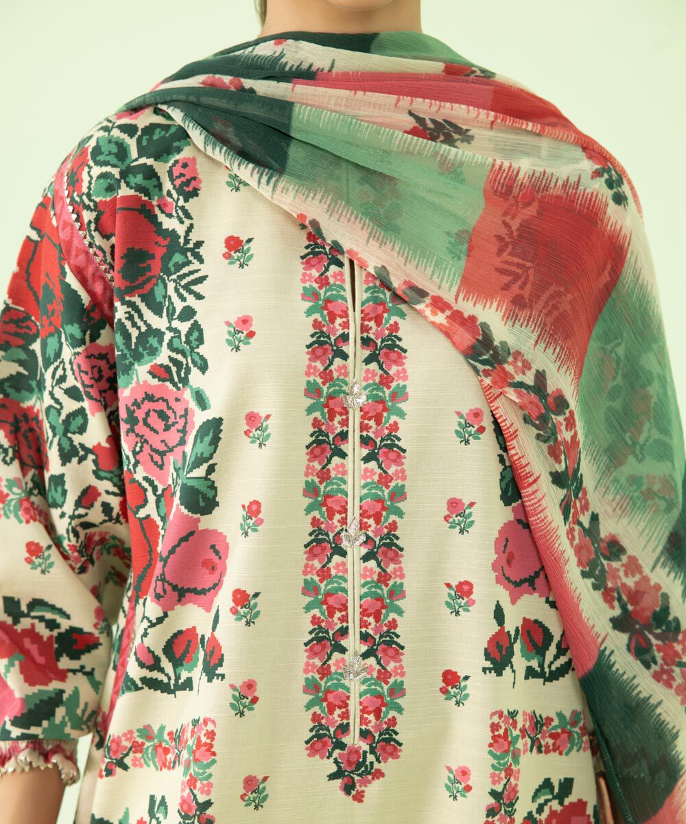 SAPPHIRE | UNSTITCHED 3 PIECE PRINTED LAWN SUIT