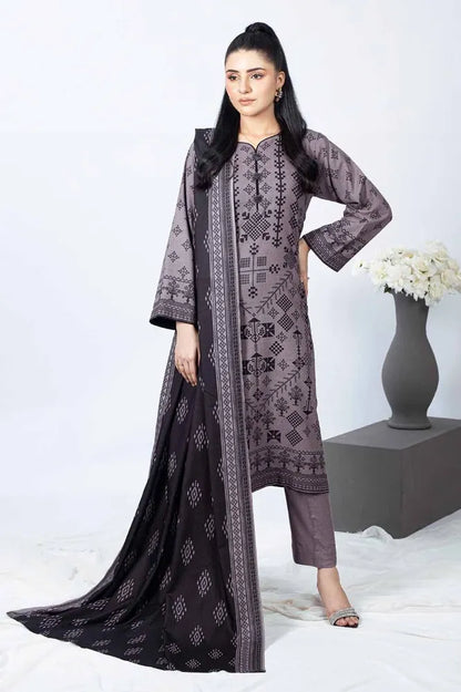 GUL AHMED | 3PC UNSTITCHED PRINTED DHANAK SUIT