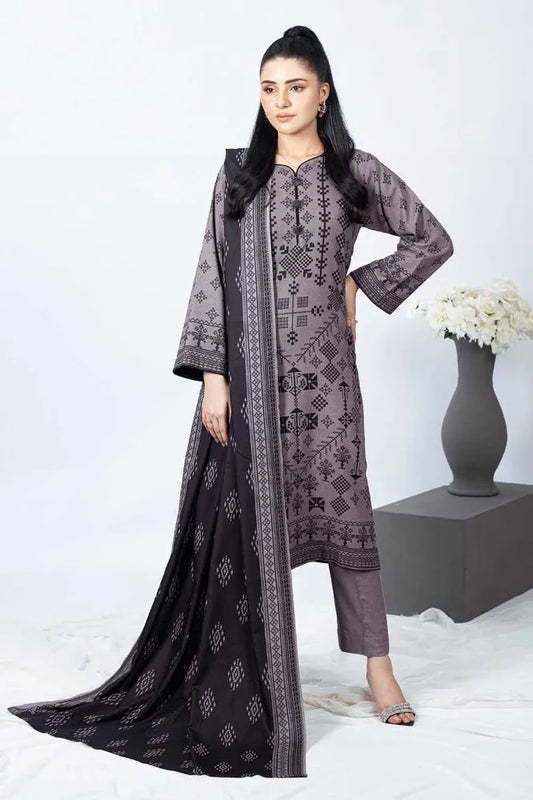 GUL AHMED | 3PC UNSTITCHED PRINTED DHANAK SUIT