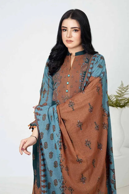 GUL AHMED | 3PC UNSTITCHED PRINTED DHANAK SUIT