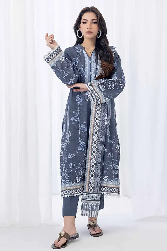 GUL AHMED | 3PC UNSTITCHED PRINTED KHADDAR SUIT