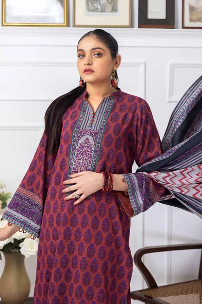 GUL AHMED | 3PC UNSTITCHED PRINTED DHANAK SUIT