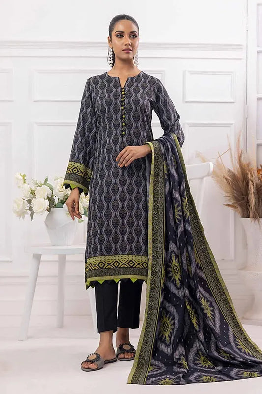 GUL AHMED | 3PC UNSTITCHED PRINTED DHANAK SUIT