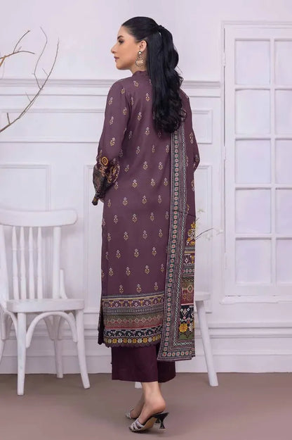 GUL AHMED | 3PC UNSTITCHED PRINTED COTAIL SUIT