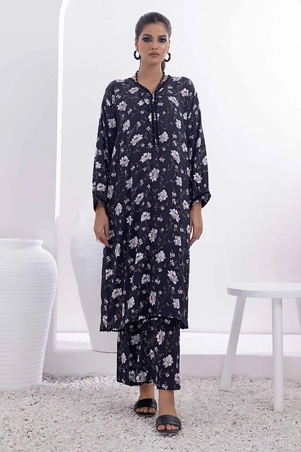 GUL AHMED | 2PC UNSTITCHED PRINTED LINEN SUIT