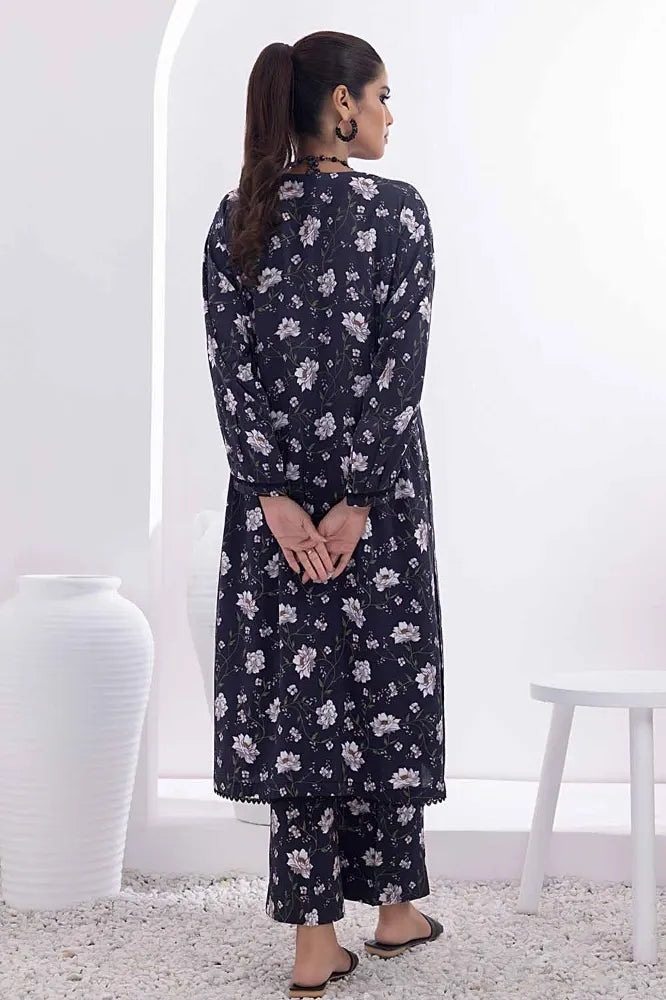 GUL AHMED | 2PC UNSTITCHED PRINTED LINEN SUIT