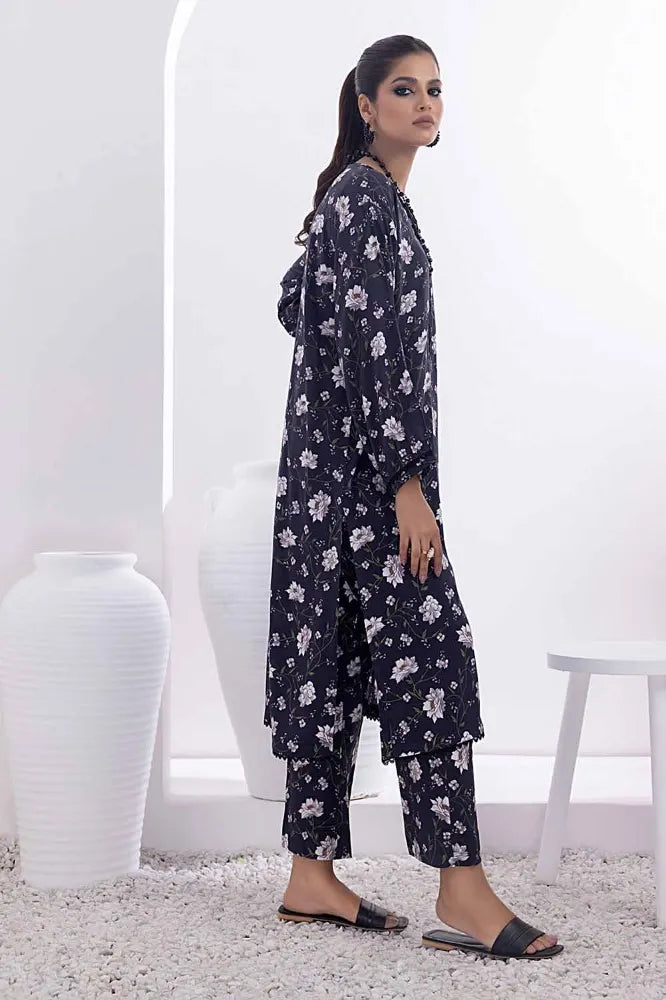 GUL AHMED | 2PC UNSTITCHED PRINTED LINEN SUIT