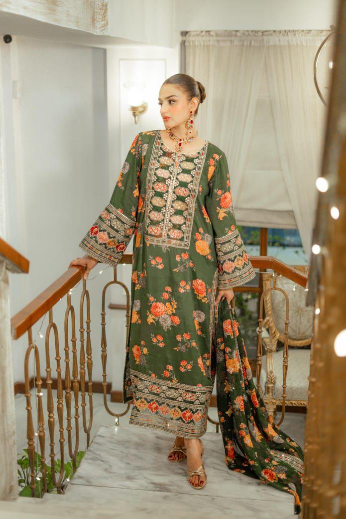 ANEELA'S COLLECTION | 3PC EMBROIDERED LAWN SUIT