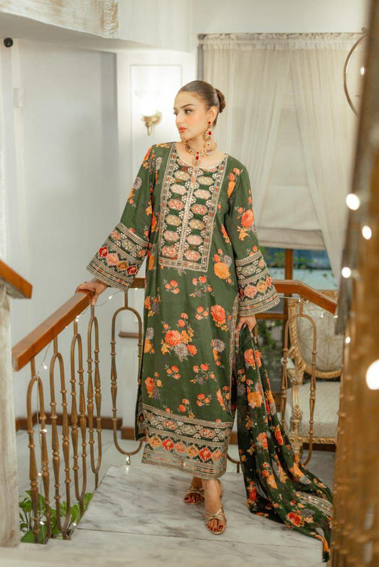 ANEELA'S COLLECTION | 3PC EMBROIDERED LAWN SUIT