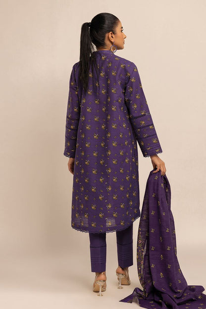 KHAADI | UNSTITCHED 3 PIECE PRINTED KHADDAR SUIT