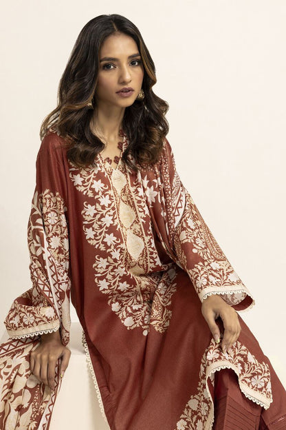 Khaadi | 3 Piece Unstitched Lawn Suit | ALA230915-RED