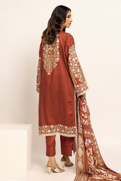 Khaadi | 3 Piece Unstitched Lawn Suit | ALA230915-RED