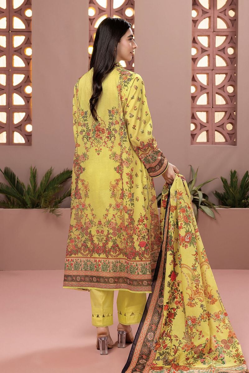 KHAADI | UNSTITCHED 3 PIECE EMBROIDERED MESSURI SUIT