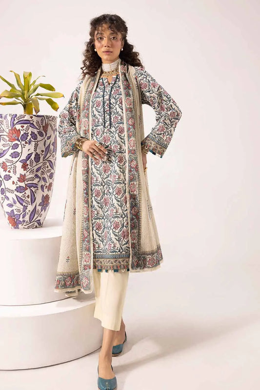 GUL AHMED | 3PC UNSTITCHED PRINTED LAWN SUIT