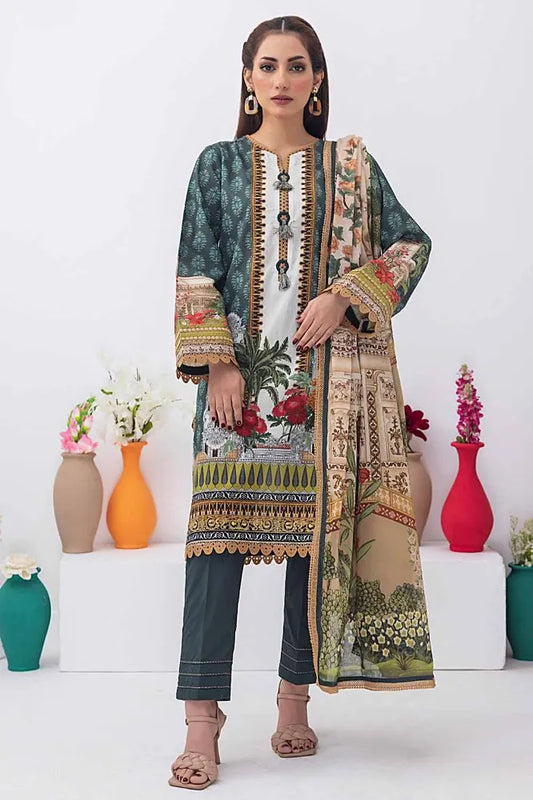 Gul Ahmed | 3PC Unstitched Printed Lawn Suit