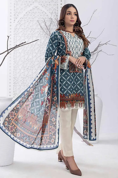 Gul Ahmed | 3PC Unstitched Printed Lawn Suit