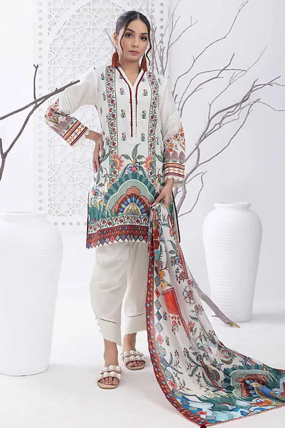Gul Ahmed | 3PC Unstitched Printed Lawn Suit