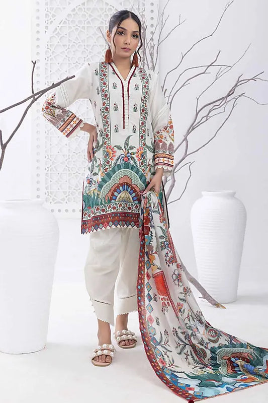 Gul Ahmed | 3PC Unstitched Printed Lawn Suit
