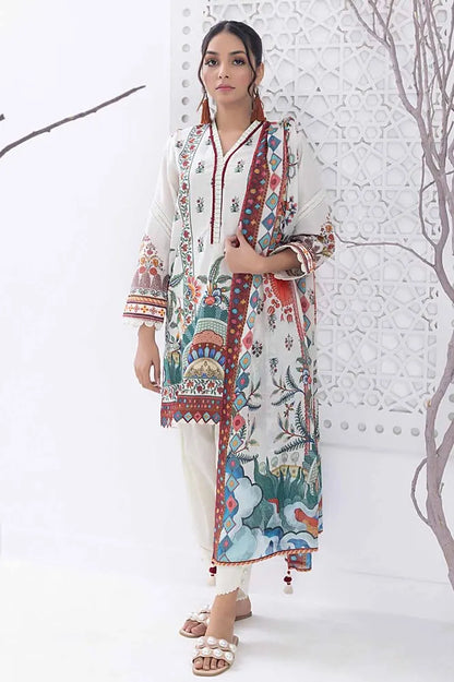 Gul Ahmed | 3PC Unstitched Printed Lawn Suit