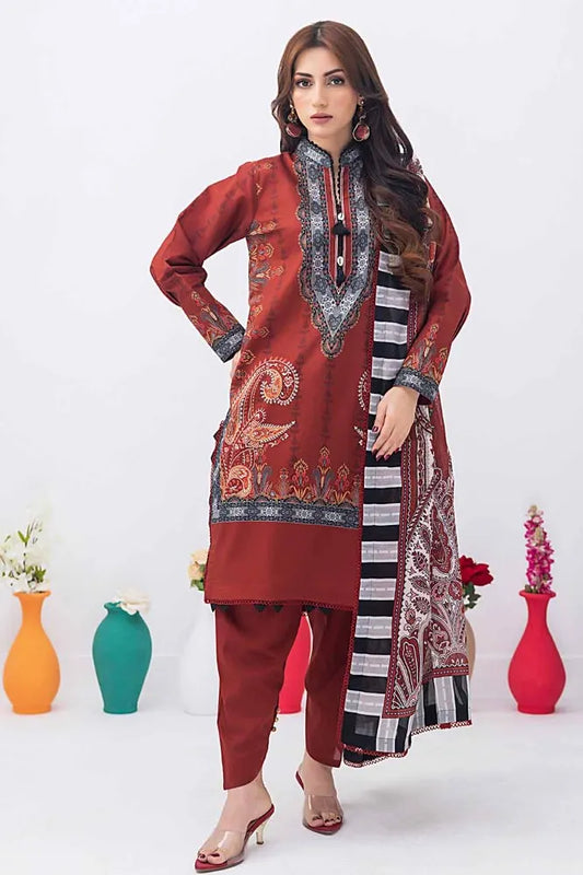 Gul Ahmed | 3PC Unstitched Printed Lawn Suit