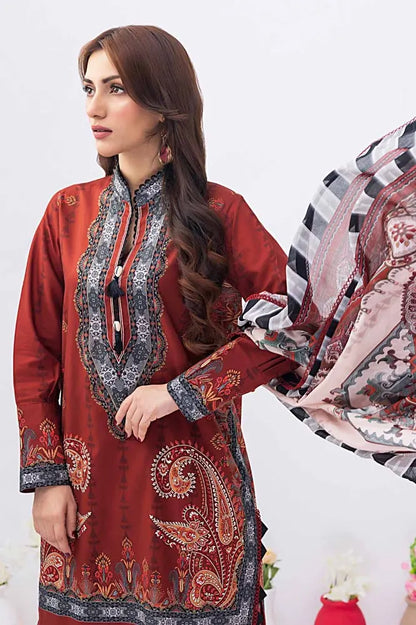 Gul Ahmed | 3PC Unstitched Printed Lawn Suit