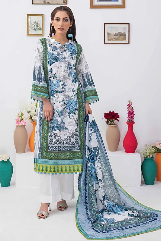 Gul Ahmed | 3PC Unstitched Printed Lawn Suit