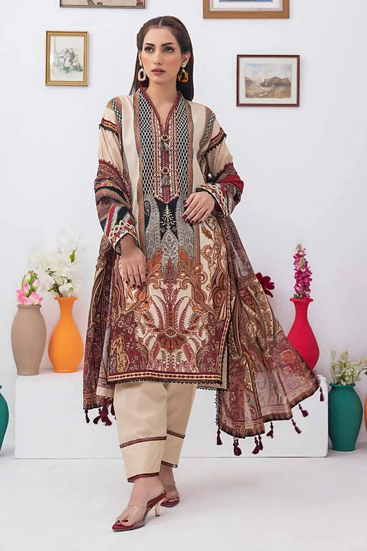 Gul Ahmed | 3PC Unstitched Printed Lawn Suit
