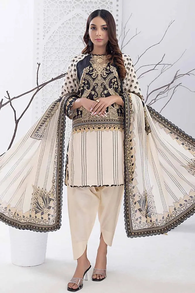Gul Ahmed | 3PC Unstitched Printed Lawn Suit
