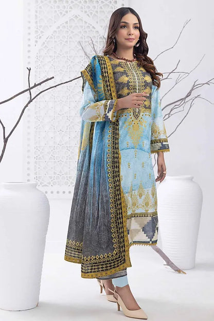Gul Ahmed | 3PC Unstitched Printed Lawn Suit