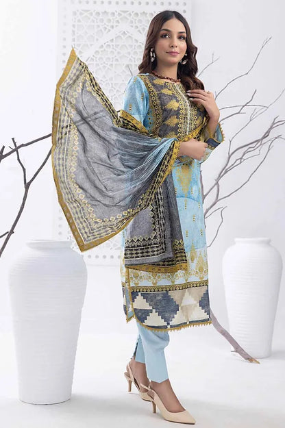 Gul Ahmed | 3PC Unstitched Printed Lawn Suit