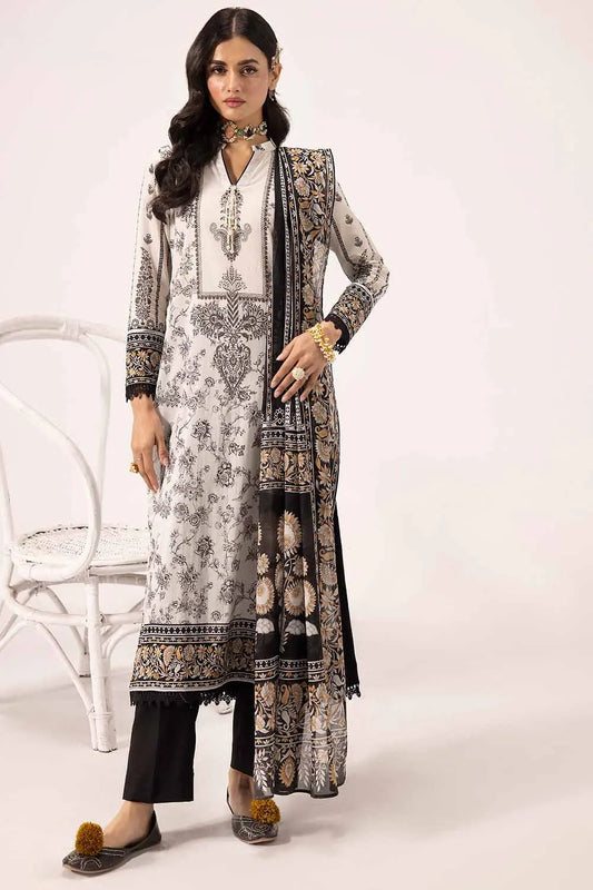 GUL AHMED | 3PC UNSTITCHED PRINTED LAWN SUIT