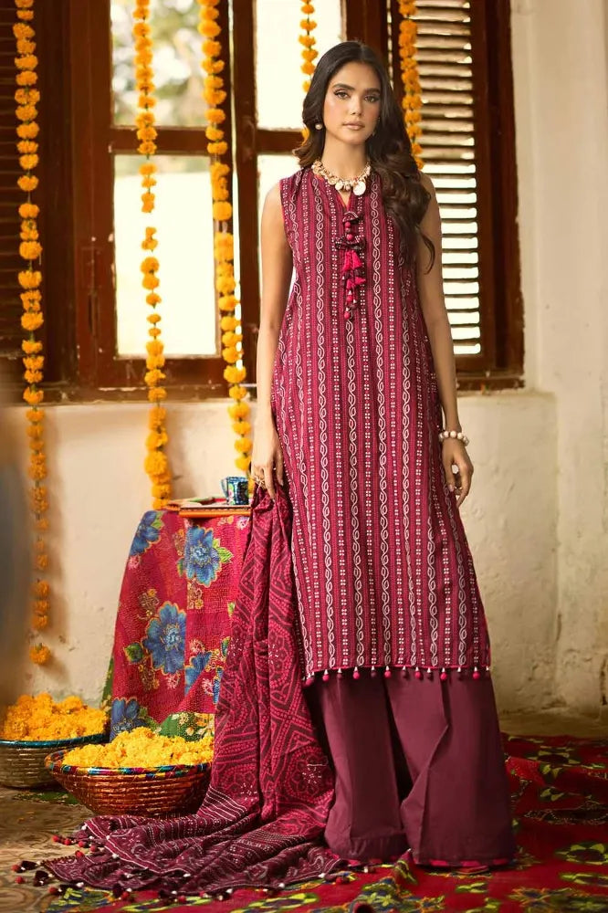 Gul Ahmed | 3PC Printed Lawn Unstitched Suit