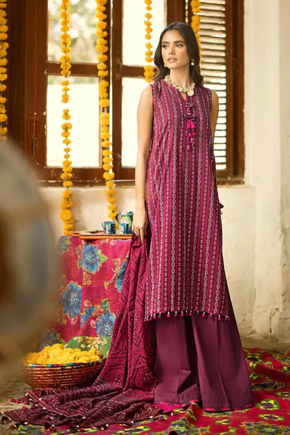 Gul Ahmed | 3PC Printed Lawn Unstitched Suit