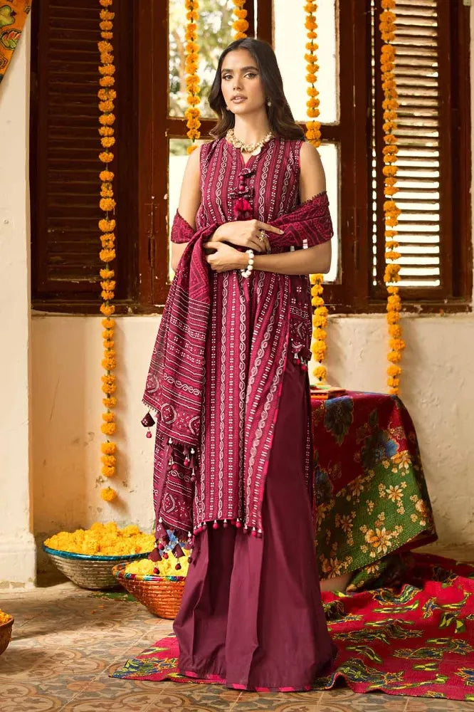 Gul Ahmed | 3PC Printed Lawn Unstitched Suit