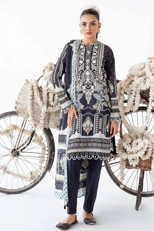 GUL AHMED | 3PC UNSTITCHED EMBROIDERED LAWN SUIT